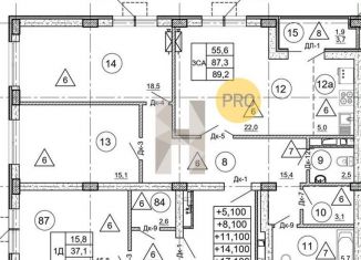 Продам двухкомнатную квартиру, 89.2 м2, Воронеж, улица Загоровского, 9/2