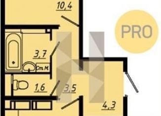 Продам 2-комнатную квартиру, 56.9 м2, Воронеж, Коминтерновский район