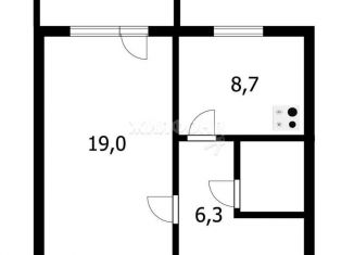 Продается 1-ком. квартира, 37.4 м2, Новосибирская область, Хилокская улица, 1В