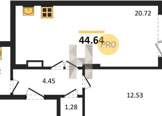 2-комнатная квартира на продажу, 61.9 м2, Воронеж, бульвар Содружества, 1, Железнодорожный район