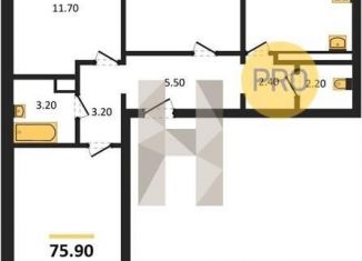 Продаю 3-комнатную квартиру, 75.9 м2, Воронеж, Московский проспект, 132