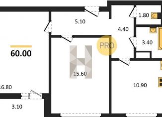 Продается 2-комнатная квартира, 60 м2, Воронеж, Московский проспект, 66