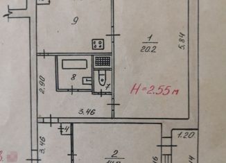 Продам 2-ком. квартиру, 61 м2, Волгоград, улица Хиросимы, 15