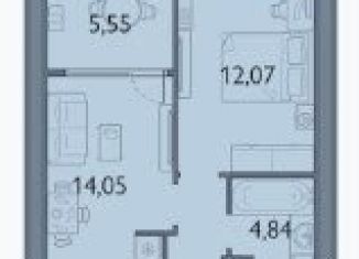 Продаю 1-комнатную квартиру, 40.8 м2, посёлок Мичуринский