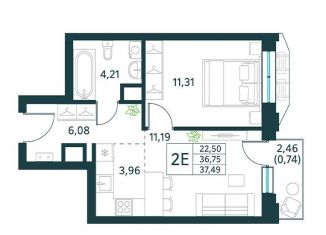 Продается 2-ком. квартира, 37.5 м2, Москва, метро Рязанский проспект