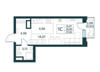 Продаю квартиру студию, 27.5 м2, Москва, ЮВАО