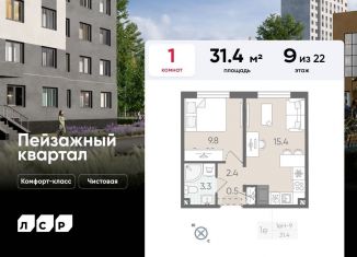 Продажа 1-ком. квартиры, 31.4 м2, Санкт-Петербург, метро Академическая