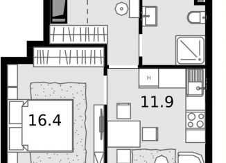 Продаю 1-комнатную квартиру, 34.9 м2, Москва, Отрадная улица, 4А, метро Отрадное