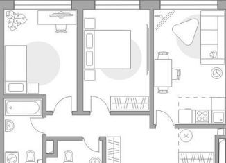 2-ком. квартира на продажу, 62.4 м2, Москва