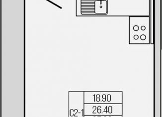 Продаю квартиру студию, 27.6 м2, городской посёлок Кузьмоловский