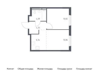 Продам 1-комнатную квартиру, 36.4 м2, Московская область