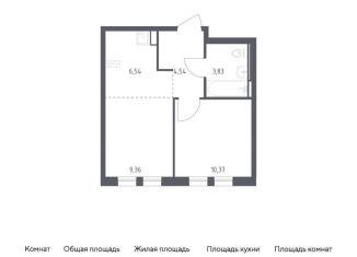 Продажа 1-ком. квартиры, 34.6 м2, Москва, жилой комплекс Остафьево, к23