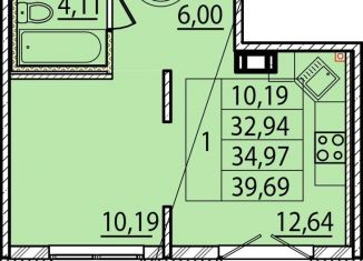 Продам 1-ком. квартиру, 38.2 м2, посёлок Шушары