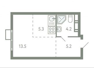 Продам квартиру студию, 28.2 м2, село Молоково, жилой комплекс Ново-Молоково, 13