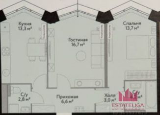 Продается 2-комнатная квартира, 60.8 м2, Москва, Корабельная улица, 1