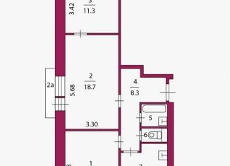 Продается трехкомнатная квартира, 65 м2, Москва, Очаковское шоссе, 6к2, ЗАО