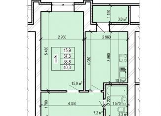 Продаю 1-комнатную квартиру, 40.3 м2, Энгельс, Новобазарная улица