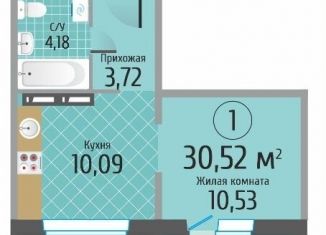 Продаю 1-комнатную квартиру, 30.5 м2, Новосибирск, ЖК Тихвинский Квартал