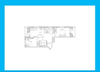 2-комнатная квартира на продажу, 69.3 м2, Санкт-Петербург
