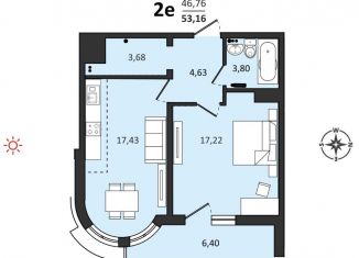 Продаю 2-комнатную квартиру, 53.2 м2, Хабаровский край