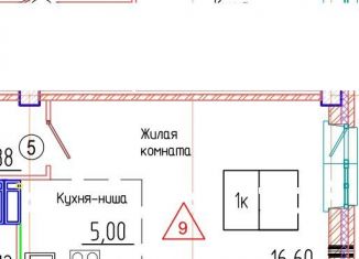 Продаю 1-комнатную квартиру, 35 м2, Красноярск, Свердловский район, Судостроительная улица, 27Д