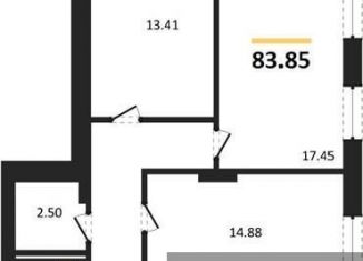 Продаю 3-ком. квартиру, 83.8 м2, Воронеж, улица 9 Января, 68Л