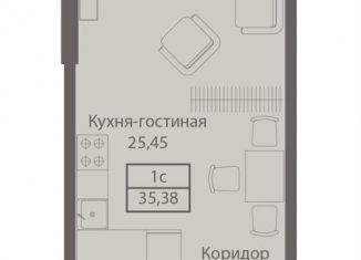 Продаю однокомнатную квартиру, 35.4 м2, Москва, улица Академика Ильюшина, 21, метро Аэропорт