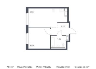 Продается 1-ком. квартира, 33.9 м2, Ленинградская область, жилой комплекс Квартал Торики, к1.1