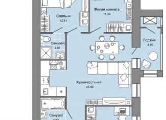 Продаю 4-ком. квартиру, 81 м2, село Первомайский, улица Строителя Николая Шишкина, 11/2