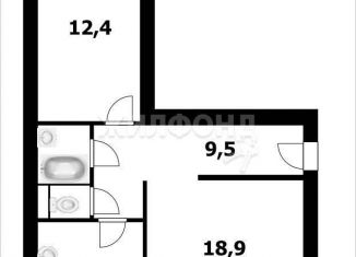 Продажа 2-комнатной квартиры, 54 м2, Новосибирская область, Чемская улица, 16