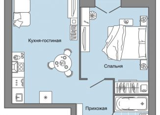 Продается 2-комнатная квартира, 47 м2, село Первомайский, улица Строителя Николая Шишкина, 11/2, ЖК Знак