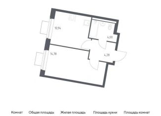 Продаю однокомнатную квартиру, 34 м2, деревня Большое Свинорье, деревня Большое Свинорье, 6