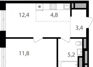 Продажа 1-комнатной квартиры, 37.6 м2, Москва, ВАО