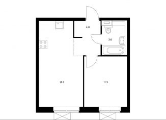 Продается 1-ком. квартира, 37.8 м2, Москва, метро Отрадное