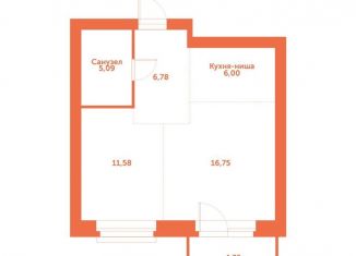 Продам квартиру студию, 50.6 м2, Новосибирская область, автодорога № 11