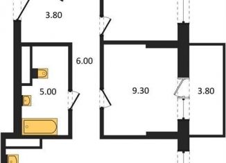 Продажа 2-комнатной квартиры, 60.7 м2, рабочий посёлок Краснообск, ЖК Пшеница