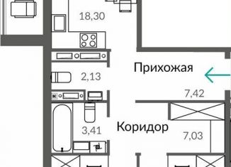 Продам 2-комнатную квартиру, 78 м2, Симферополь, Киевский район, Лавандовый переулок, 1