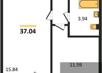 Продам однокомнатную квартиру, 37 м2, Воронежская область