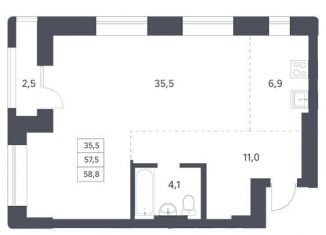 Продаю 2-ком. квартиру, 58.8 м2, Новосибирск, Заельцовский район, Красный проспект, 236