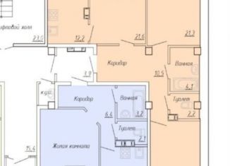 Продам трехкомнатную квартиру, 91.7 м2, Абакан, улица Ленинского Комсомола, 77