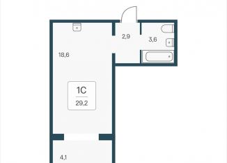 Продается квартира студия, 29.2 м2, посёлок Озёрный, Кедровая улица, 80/3