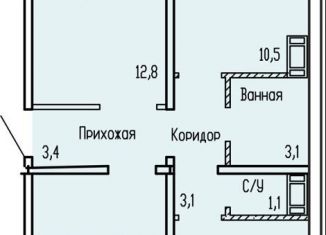 Продается 3-ком. квартира, 67.5 м2, Курган, улица Карбышева, 52к1, район Рябково