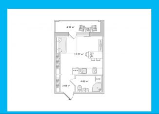 Продажа квартиры студии, 24.9 м2, Санкт-Петербург, Михайловская дорога, 16к3