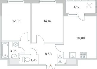 Продам 2-комнатную квартиру, 57.5 м2, городской посёлок Янино-1, Ясная улица, 20к1, ЖК Ясно-Янино