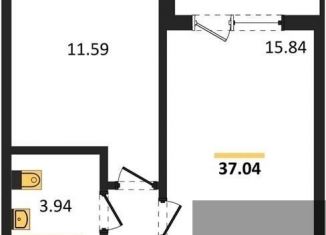 Однокомнатная квартира на продажу, 37 м2, Воронежская область