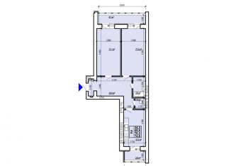 Продажа двухкомнатной квартиры, 74.8 м2, Москва, улица Расковой, 9, район Беговой