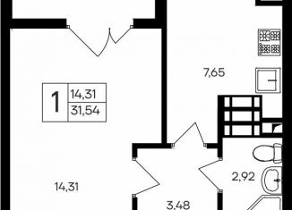 Однокомнатная квартира на продажу, 31.5 м2, Мирновское сельское поселение