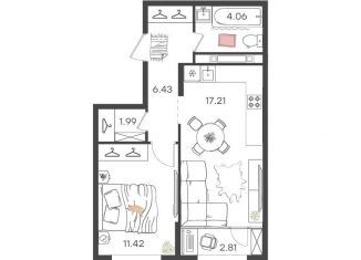 Продается 1-ком. квартира, 42.7 м2, Нижний Новгород, Автозаводский район