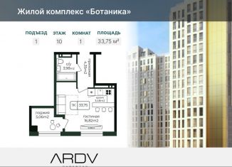 Продажа 1-комнатной квартиры, 33.8 м2, Дагестан