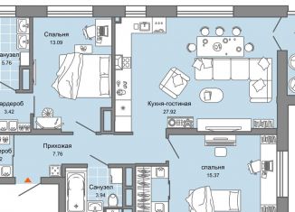 Продается 3-ком. квартира, 84 м2, Екатеринбург